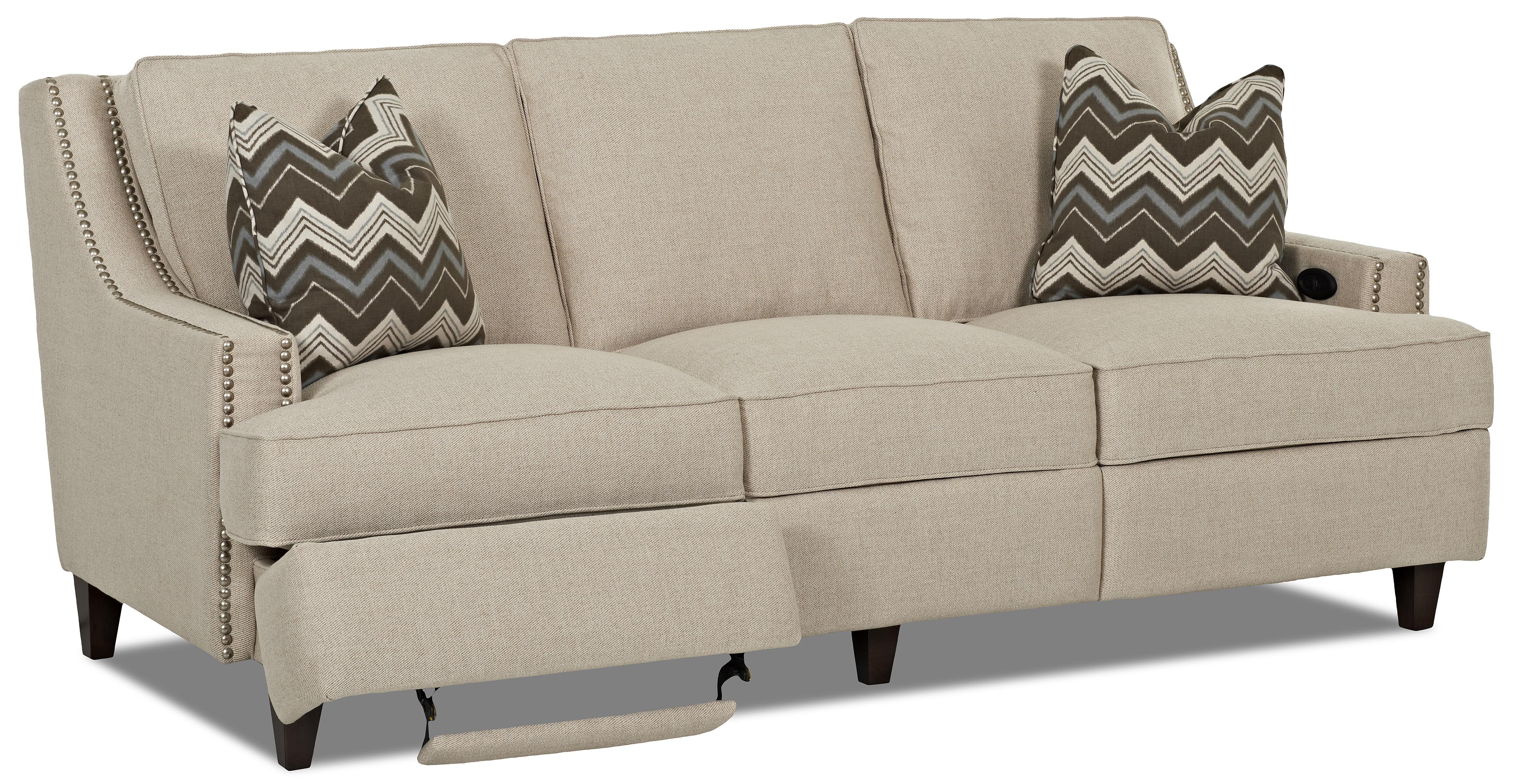 Klaussner Empress D78313 PWHS Transitional Power Hybrid Sofa Dunk